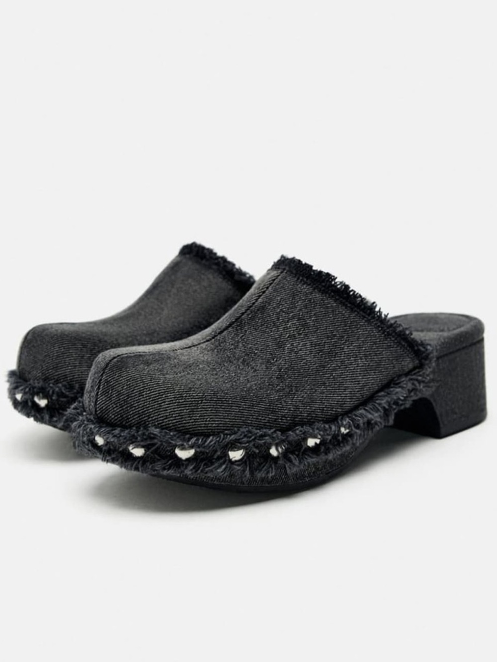 ZARA DENIM CLOGS
GRAY